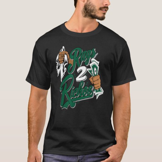 Rags 2 Riches High Gorge Green 1sマッチング Tシャツ (正面)