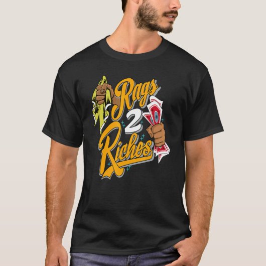 Rags 2 Riches SB Dunk FroSkateマッチング Tシャツ (正面)