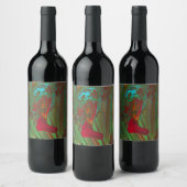 Rags To Riches 1 Bold Abstract Wine Bottle Label ワインラベル (ボトル)