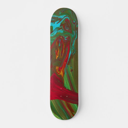 Rags To Riches 1 Wild Abstract Skateboard Deck スケートボード (正面)