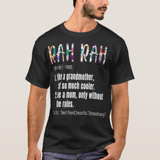 RAH RAH定義マザーズ日誕生日ギフトグランジン Tシャツ (正面)