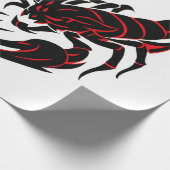 RAHIという名前のアグレッシブスコーピオンのロゴ ラッピングペーパー (角)