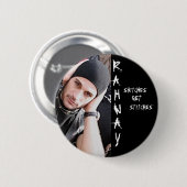 RAHWAYの密告者は、ステッチPin得ます 缶バッジ (正面&裏面)