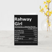 Rahway Girl Nj New Jersey Funny City Home Roots Us カード (黄色い花)