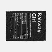 Rahway Girl Nj New Jersey Funny City Home Roots Us フリースブランケット (正面(横))