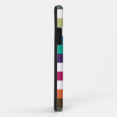 Raibowのガーリーなはっきりしたな大きい横のストライプおよび一流 Case-Mate iPhoneケース (裏面/右)