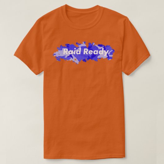 RAID対応モダン青2 Tシャツ (デザイン正面)