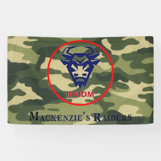 RAIDM Vinyl Banner, 3' x 5' 横断幕 (横)