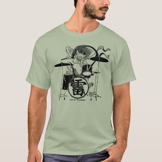 RAIJINドラマーのワイシャツ Tシャツ (正面)