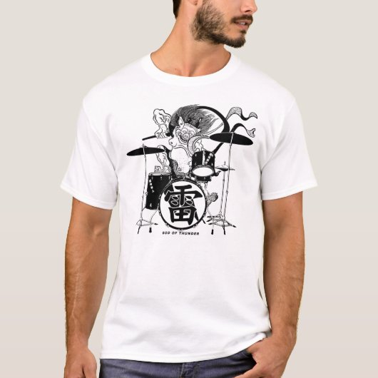 RAIJINドラマーのワイシャツ Tシャツ (正面)