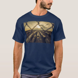 rail yards at sunset tシャツ