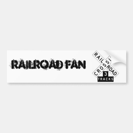 Railfanのバンパーステッカー バンパーステッカー (正面)