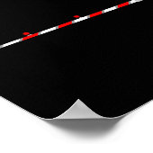 Railroad Crossing Rrier Sign Halloween Costume Diy ポスター (角)