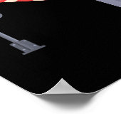 Railroad Crossing Rrier Sign Halloween Costume Diy ポスター (角)