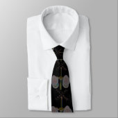 Railroad Crossing Sign Necktie, Unique Art Design ネクタイ (タイ)