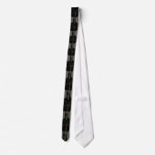 Railroad Crossing Sign Necktie, Unique Art Design ネクタイ (裏面)