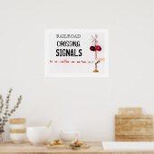 Railroad Crossing Signals ポスター (キッチン)
