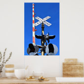 Railroad Crossing With Gate ポスター (キッチン)