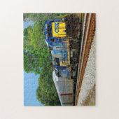 Railroad Train background ジグソーパズル (縦)