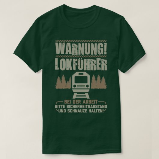 Railroad Train Drivers Gift 1 Tシャツ (デザイン正面)