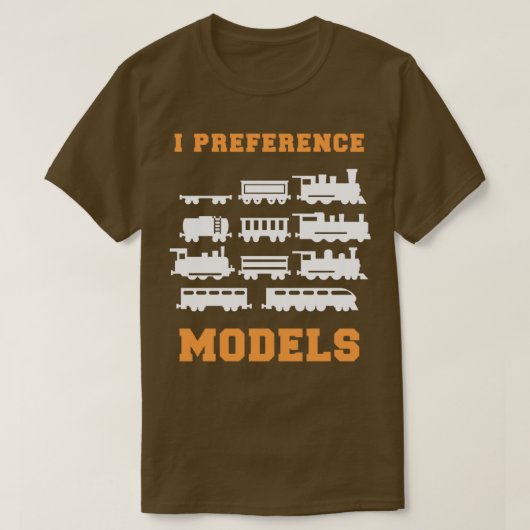 Railroad Train Lover I preference Models Tシャツ (デザイン正面)