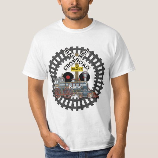 Railroad Train  t-shirt Tシャツ (正面)