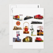 Railroadianaグリーティングカード ポストカード (正面/裏面)