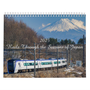 Rails Through the Seasons of Japan 2025 日本の鉄道風景 カレンダー