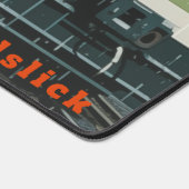 Railslick: 雨の鉄道路線 デスクマット (コーナー)