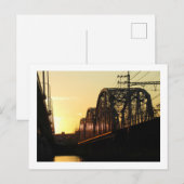 Railway Bridge at Sunset: Horikiri, Tokyo ポストカード (正面/裏面)