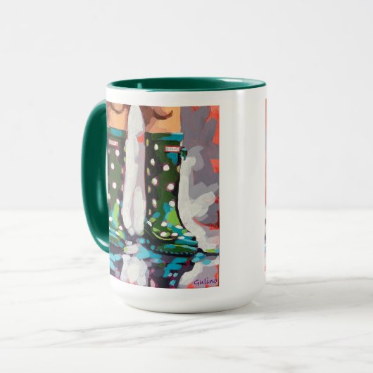 Rain boots Painting  - Children's Room Decor マグカップ (正面左)