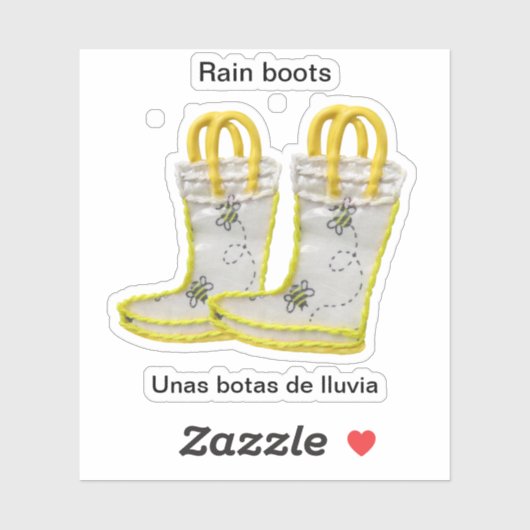 Rain Boots/Unas botas de lluvia シール (シート)