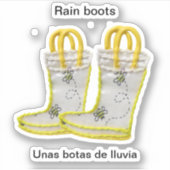 Rain Boots/Unas botas de lluvia シール (正面)