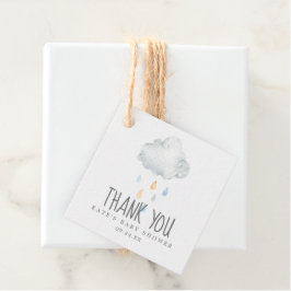 Rain Cloud Boy Baby Showerありがとう フェイバータグ