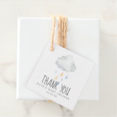 Rain Cloud Boy Baby Showerありがとう フェイバータグ (インサイチュ)