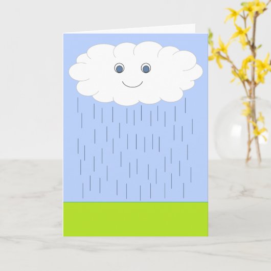 Rain Cloud Brings a Smile:  カード (黄色い花)