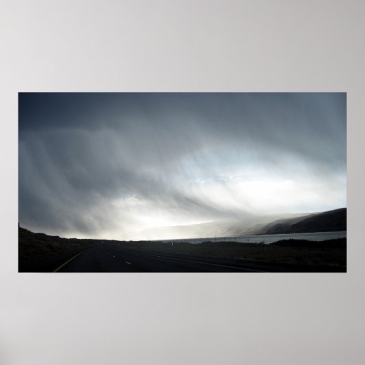 Rain clouds and sun on the water3 ポスター (正面)