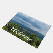 Rain Coming To Petit Jean Welcome Doormat ドアマット (アングル)