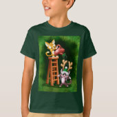RAIN DEER CATS by Jeff Willis Art Tシャツ (正面)