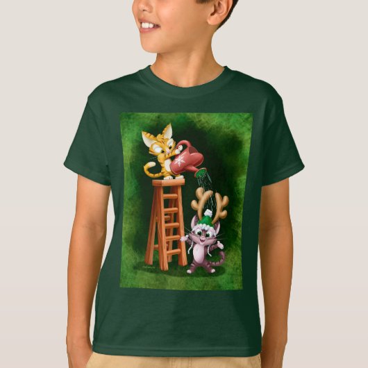 RAIN DEER CATS by Jeff Willis Art Tシャツ (正面)