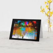 Rain Down on Me Night Landscape Art Blank Card カード (黄色い花)