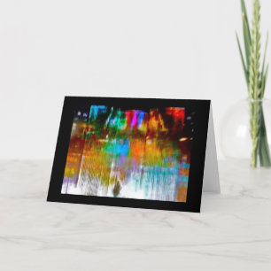 Rain Down on Me Night Landscape Art Blank Card カード