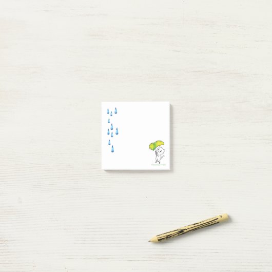 Rain drop notes ポストイット (デスク上)