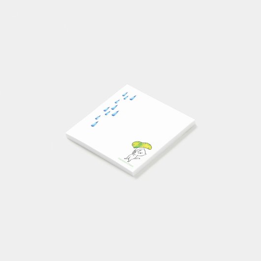 Rain drop post-it notes ポストイット (アングル)