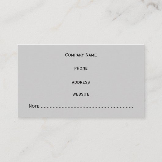 Rain Drops名刺 名刺 (裏面)