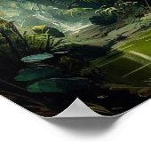 Rain Forest, Tropical Nature Wall Art Poster  ポスター (角)