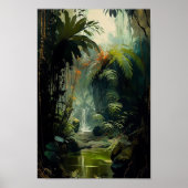 Rain Forest, Tropical Nature Wall Art Poster  ポスター (正面)