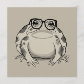 Rain Frog Lover Desert Rain Gift Funny Animal 招待状 (正面)