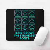 Rain Grows The Strongest Roots Resilience Motivati マウスパッド (マウス)