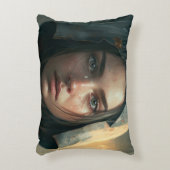 Rain hood girl アクセントクッション (正面(垂直))